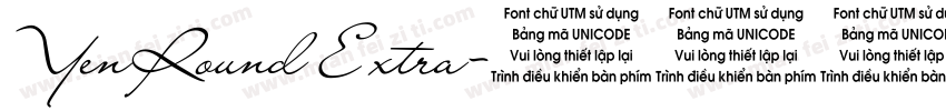 YenRound Extra字体转换